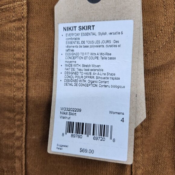 Prana Mini A-Line Nikit Shirt Walnut Size 4 NEW - Picture 3 of 13